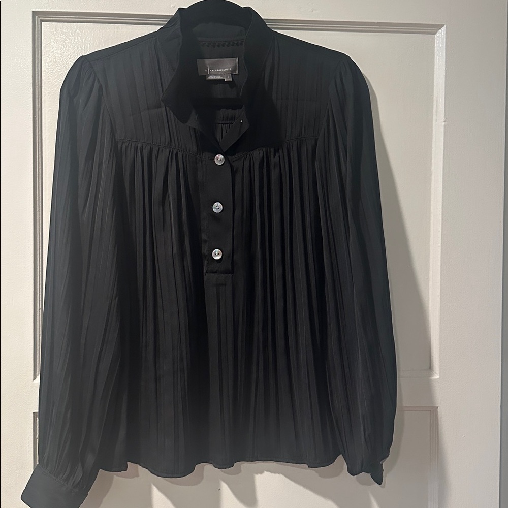 Black top by Anthropologie-